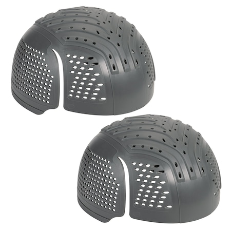 Universal Bump Cap Insert, Extra Venting, Fits Any Hat, Charcoal, 2 Pack